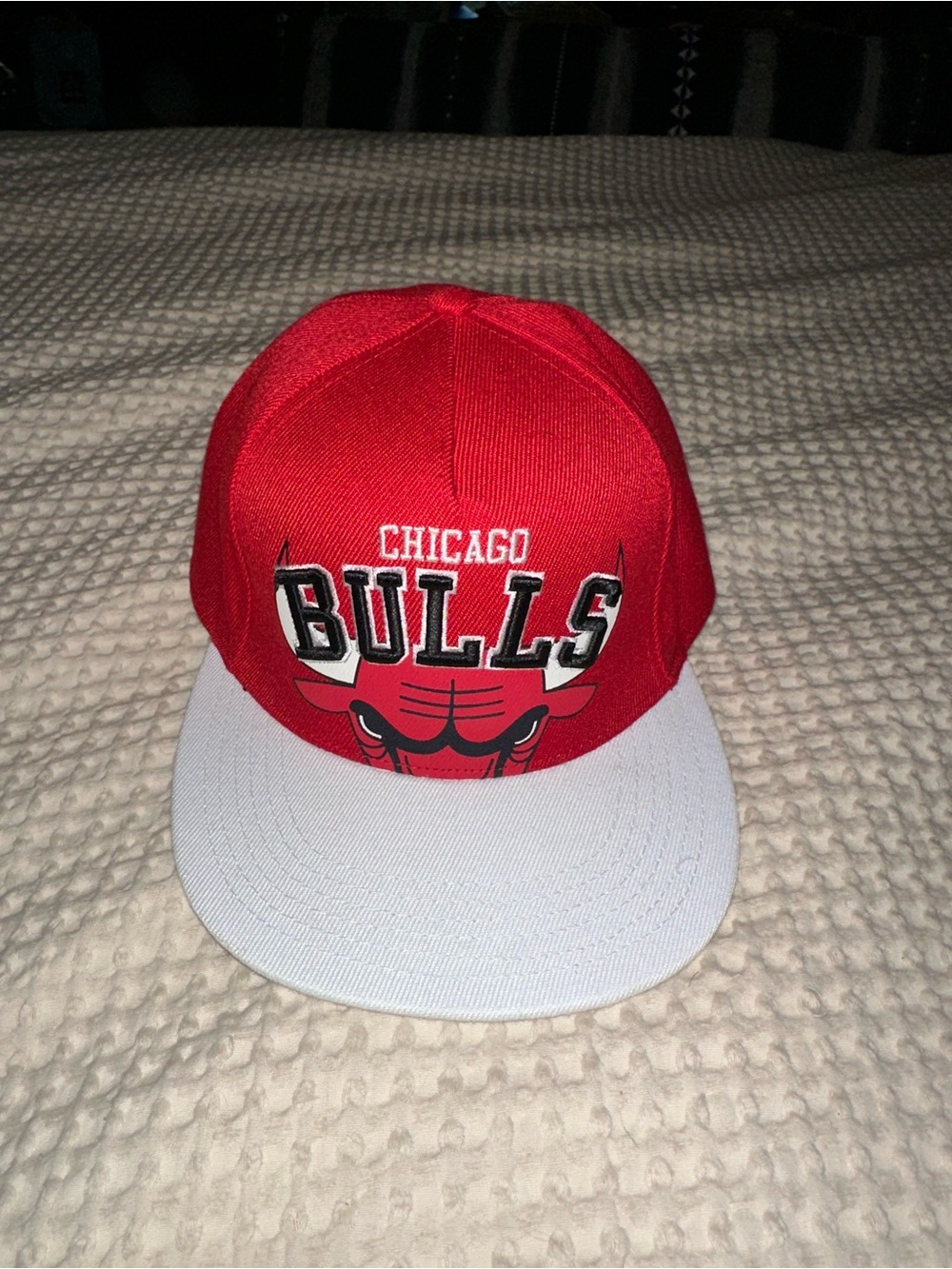 NBA Chicago Bulls Snapback Hat Cap Red White Ultra Game Licensed NWT OSFM New
